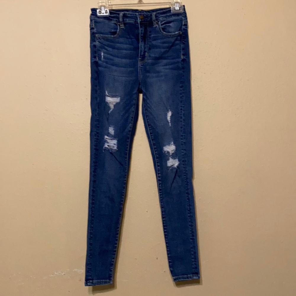 American Eagle distressed jeggings size 4R